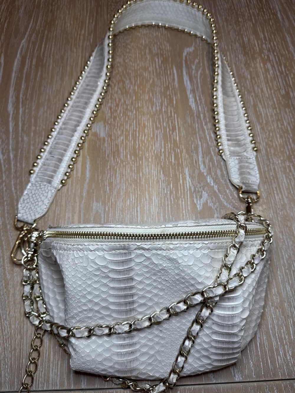 Steve Madden BIDA Nude Belt Bag, Shoulder Bag chain Strap - Picture 3 of 16